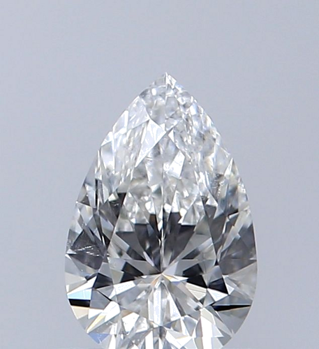 0.5 carat F-SI2 Natūralus Pear Deimantas (1)