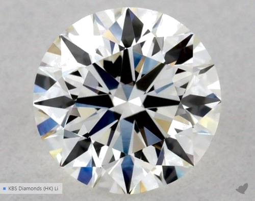 0.5 carat I-VVS2 Excellent cut Natūralus Round Deimantas (1)