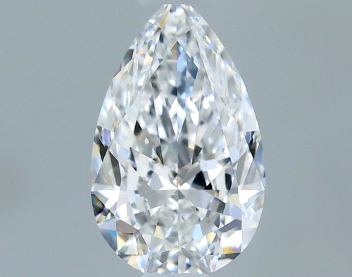 0.5 carat D-VS1 Natūralus Pear Deimantas (1)