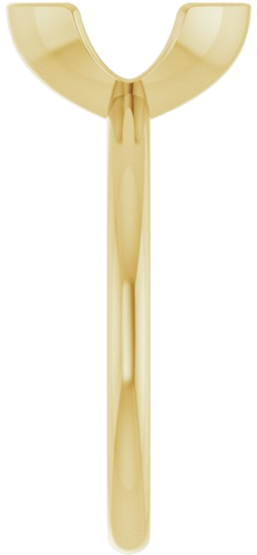 Sužadėtuvių Žiedas „Half-Bezel“ 14k yellow gold Oval 10mm x 8mm (4)