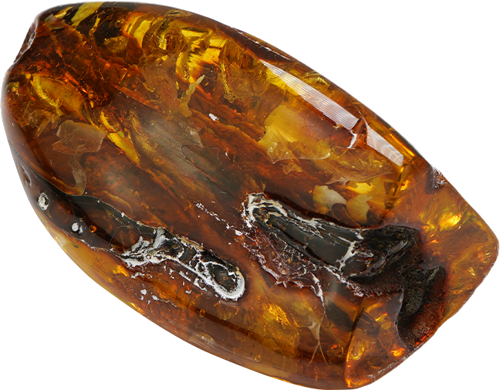 58,95 g Amber nugget with tree branch inclusion (3)
