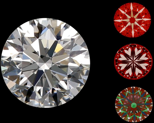 0.6 carat I-VS1 Excellent cut Natūralus Round Deimantas (1)