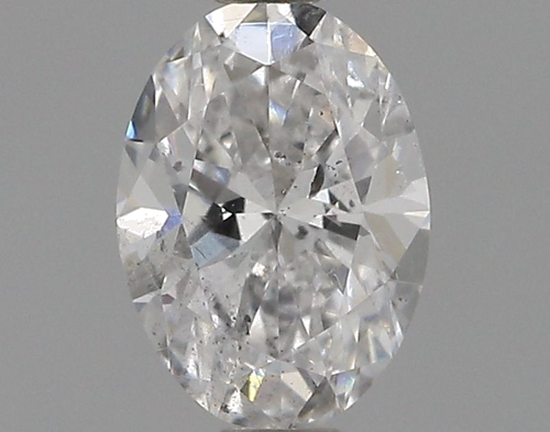 0.37 carat D-SI2 Natūralus Oval Deimantas (1)