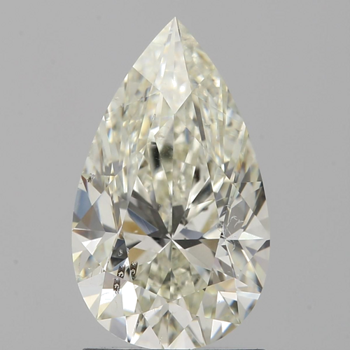 1.7 carat K-SI2 Natūralus Pear Deimantas (1)