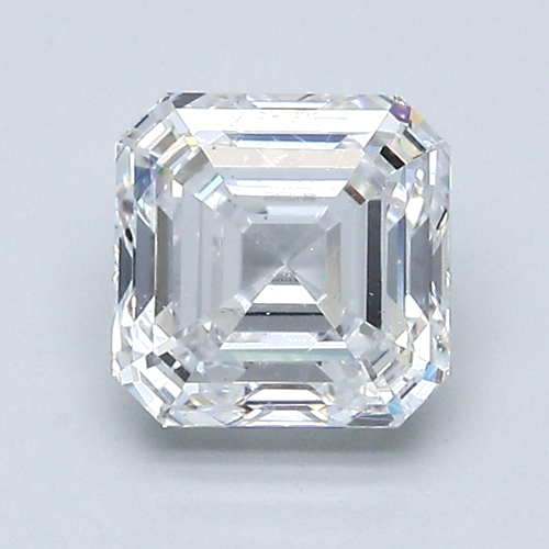 1.55 carat D-VS2 Natūralus Asscher Deimantas (1)