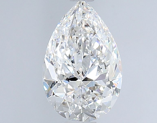 0.9 carat D-SI1 Natūralus Pear Deimantas (1)