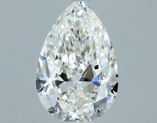 0.5 carat H-VS1 Natūralus Pear Deimantas (1)