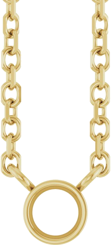 Pakabukas „Bezel-Set Solitaire“ 14k yellow gold Round 2.5mm (1)