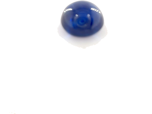 1.27 carat BLUE CABOCHON cut Round Safyras (1)