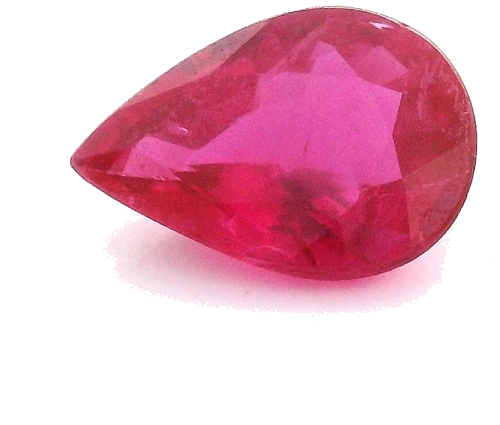 0.66 carat RED Pear Rubinas (1)