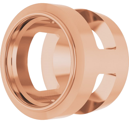 14K Rose 4.1 mm Round Slide Pendant Mounting (2)