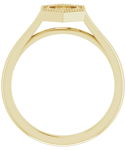 Sužadėtuvių Žiedas „Solitaire“ 585 Geltonojo Aukso Round 5.2mm (2)