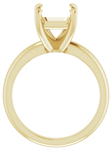 Sužadėtuvių Žiedas „Solitaire“ 585 Geltonojo Aukso Emerald 10mm x 8mm (2)