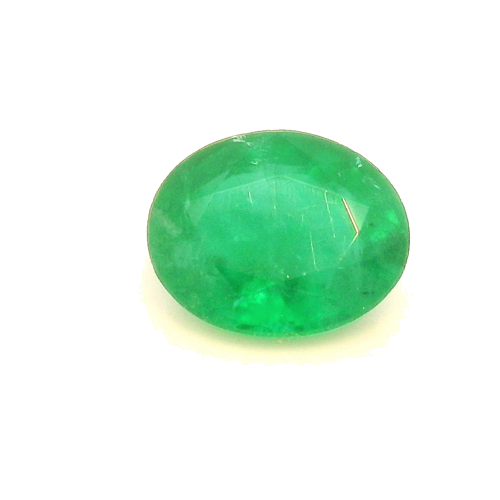 0.65 carat GREEN Oval Smaragdas (1)