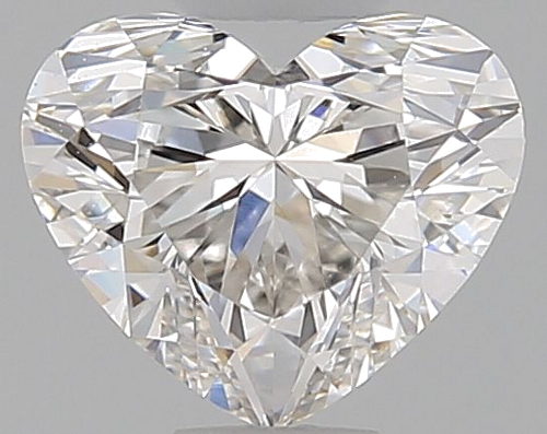 0.5 carat H-VVS2 Natūralus Heart Deimantas (1)