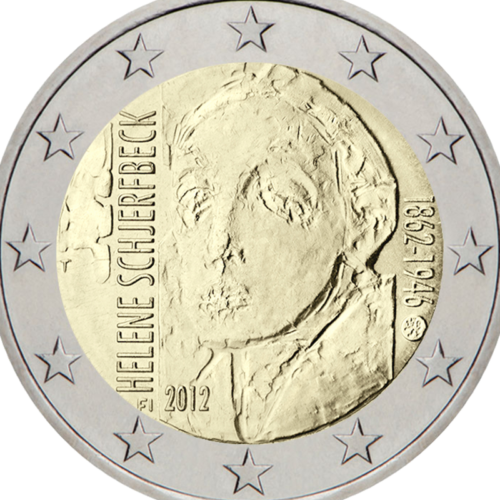 2012 Finland Helene Schjerfbeck 2 euro coin (2)
