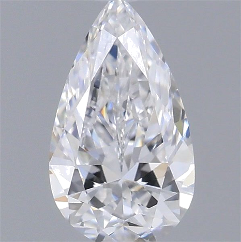 0.3 carat D-VS1 Natūralus Pear Deimantas (1)