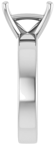 Sužadėtuvių Žiedas 14k white gold Square 8mm (4)