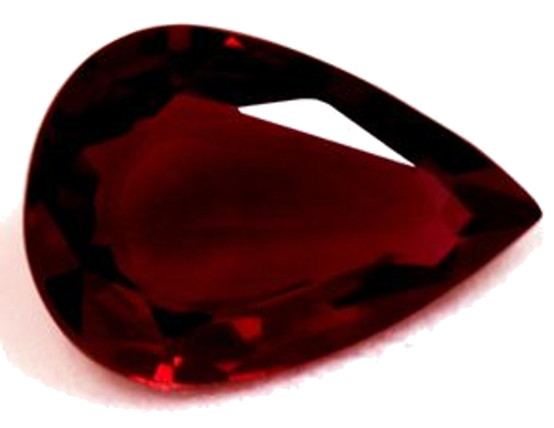0.68 carat RED Pear Rubinas (1)