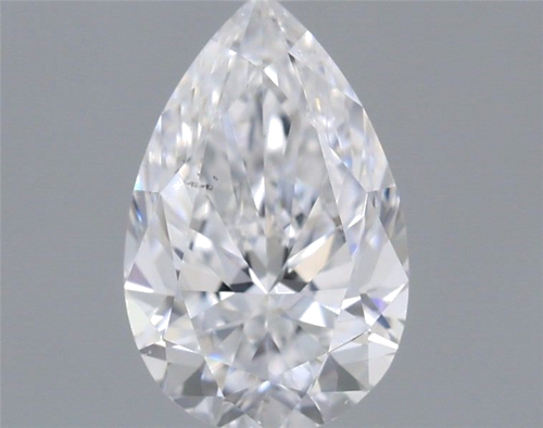 0.7 carat D-SI1 Natūralus Pear Deimantas (1)