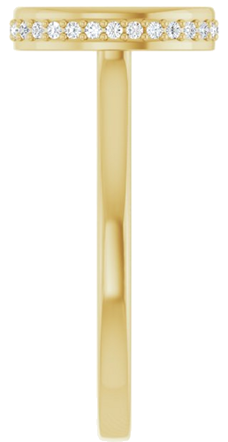 Sužadėtuvių Žiedas „Hidden Halo-Style“ 14k yellow gold Oval 10mm x 8mm (4)