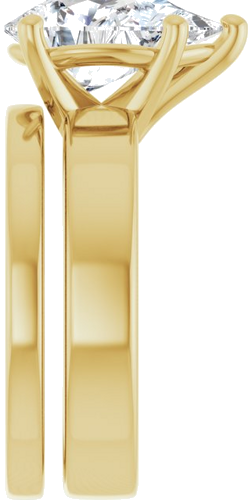 Sužadėtuvių Žiedas 14k yellow gold Pear 12mm x 8mm (9)