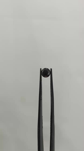 0.53 carat Fancy Black-VVS2 Excellent cut Natūralus Round Deimantas (1)