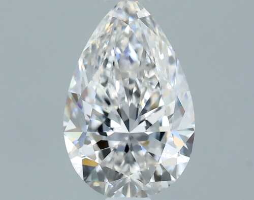 0.7 carat F-VVS2 Natūralus Pear Deimantas (1)