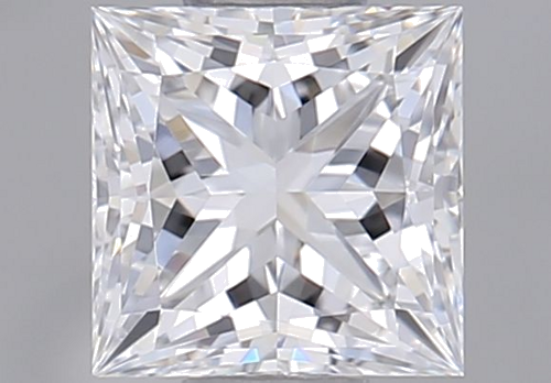 0.45 carat E-VVS2 Natūralus Princess Deimantas (1)