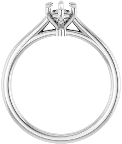 Sužadėtuvių Žiedas „Claw-Pong“ 14k white gold Marquise 8.5mm x 4.5mm (2)