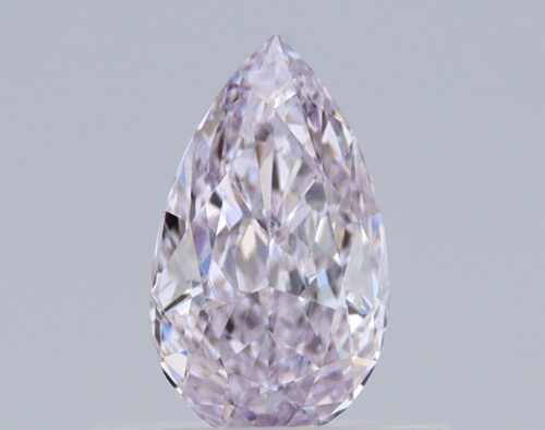0.4 carat Faint Pink-VS2 Natūralus Pear Deimantas (1)