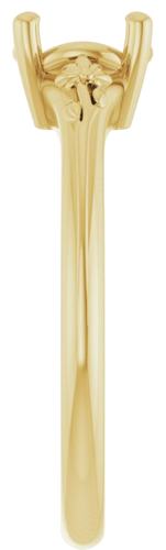 Sužadėtuvių Žiedas „Solitaire“ 18k yellow gold Round 6.5mm (4)