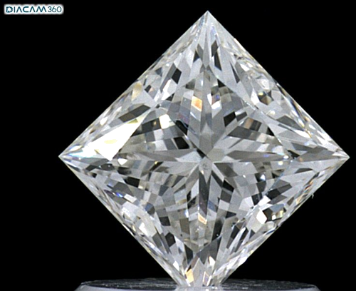 1.01 carat I-VS2 Natūralus Princess Deimantas (1)