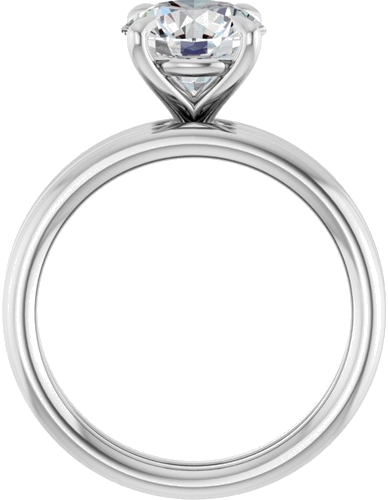 Sužadėtuvių Žiedas „Claw-Prong Solitaire“ 14k white gold Round 8mm (7)