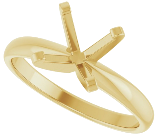 Sužadėtuvių Žiedas „Solitaire“ 14k yellow gold Round 8mm (5)