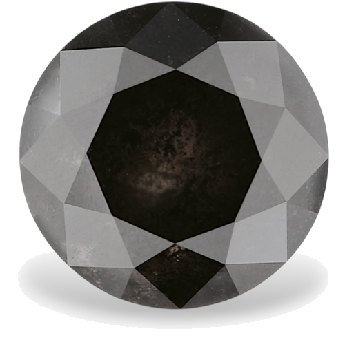 4.7 carat Fancy Black-VVS2 Excellent cut Natūralus Round Deimantas (1)