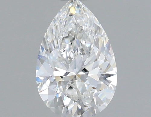 0.5 carat F-VVS2 Natūralus Pear Deimantas (1)