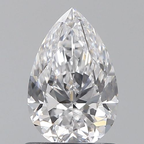 0.9 carat D-VS2 Natūralus Pear Deimantas (1)