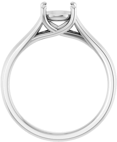 Sužadėtuvių Žiedas „Solitaire“ 585 Baltojo Aukso Round 6.5mm (2)