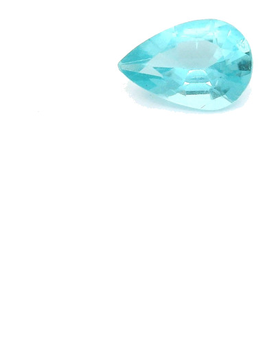 0.42 carat BLUE Pear Apatite (1)
