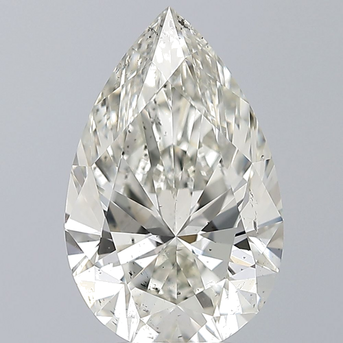 5.11 carat K-SI2 Natūralus Pear Deimantas (1)