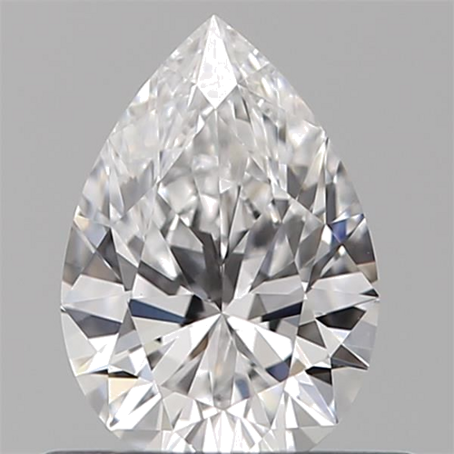 0.45 carat D-VVS2 Natūralus Pear Deimantas (1)