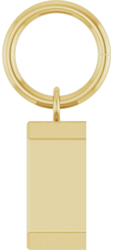 Pakabukas „Bezel-Set Solitaire Charm“ 14k yellow gold Emerald 7mm x 5mm (3)