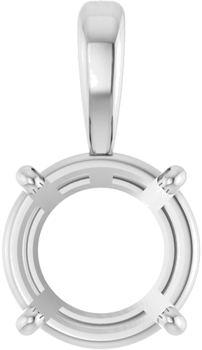 Pakabukas „Solitaire“ 950 Platinos Round 8.5mm (1)