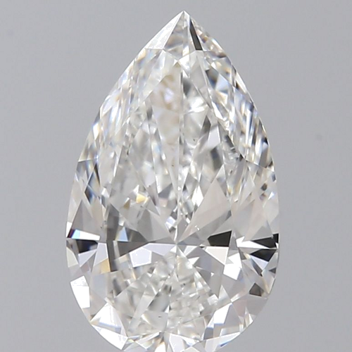 1.0 carat F-VS2 Natūralus Pear Deimantas (1)
