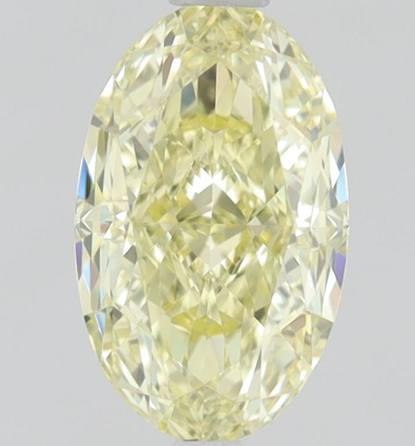 0.67 carat Fancy  Yellow-VVS1 Natūralus Oval Deimantas (1)