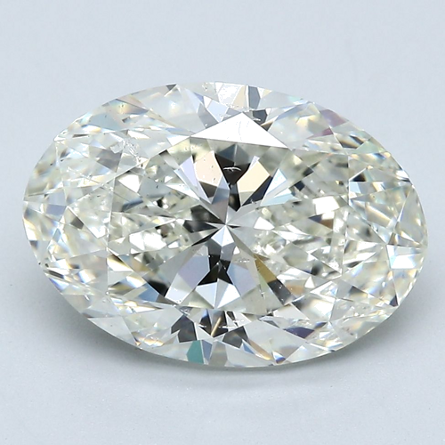 4.03 carat K-SI2 Natūralus Oval Deimantas (1)