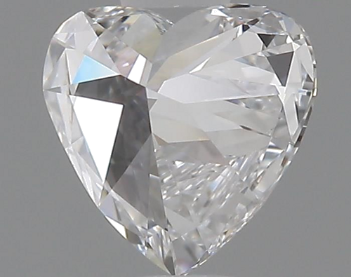 0.5 carat D-VVS2 Natūralus Heart Deimantas (1)