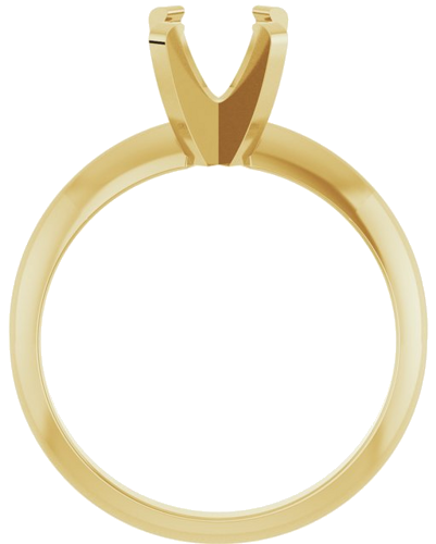 14K Yellow 7.7x5.7 mm Oval Solitaire Engagement Ring Mounting (2)