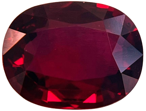 3.08 carat RED Oval Rubinas (1)
